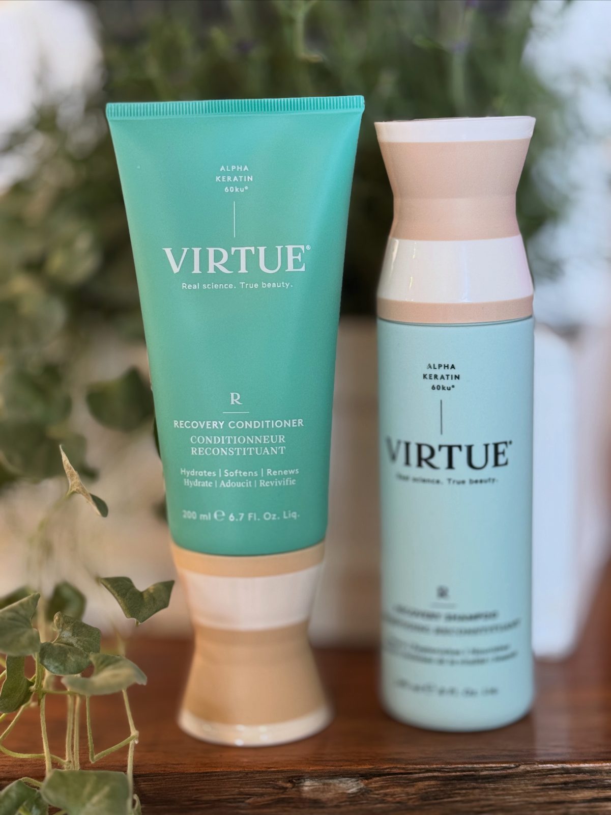 Virtue Pflegeprodukte mit Alpha Keratin 60ku